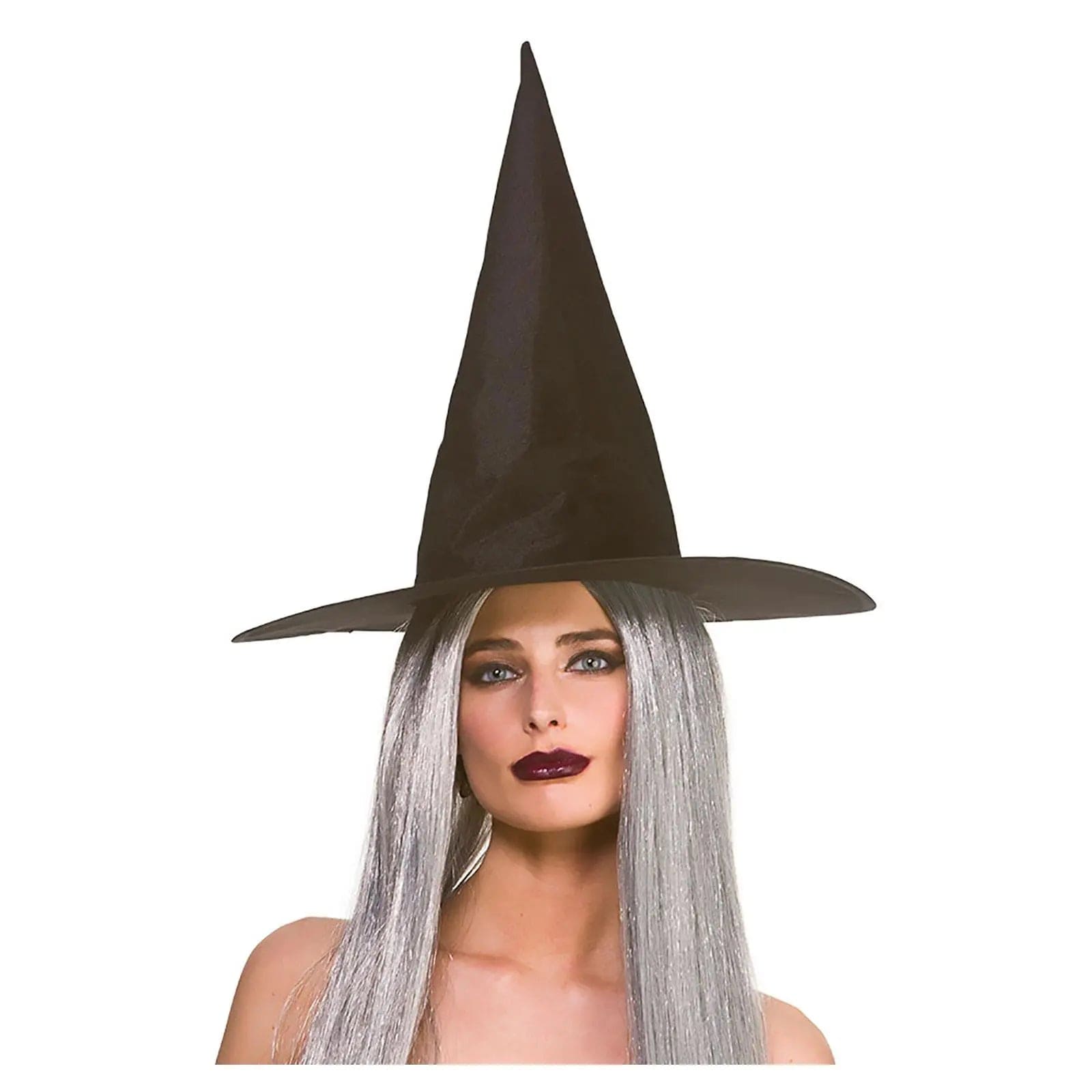 Adults Witch Hat Black Velvet Halloween Party Fancy Dress empire Waist empire