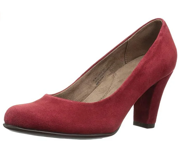 Aerosoles Women's Major Role Dress Pump, Red Suede Tunics New arrival