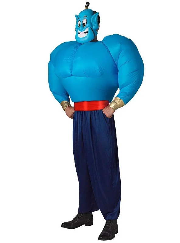 Inflatable Mens Aladdin Genie Fancy Dress Costume Tunics Running lightweight