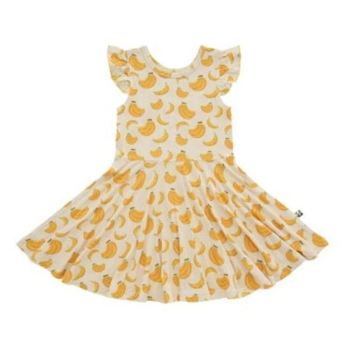 Bamberry x Kryz Flutter Dress Kids - Saging Casual Short Summer