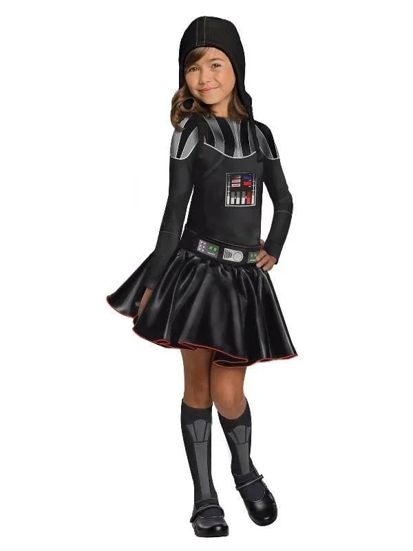 Darth Vader Girls Costume Dress Tunics stripes playful