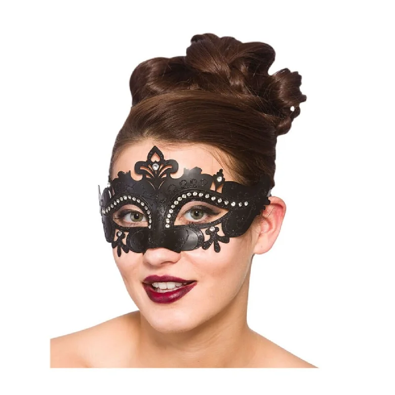 Demonte Eye Mask Masquerade Ball Prom Party Fancy Dress Square Neckline Feminine