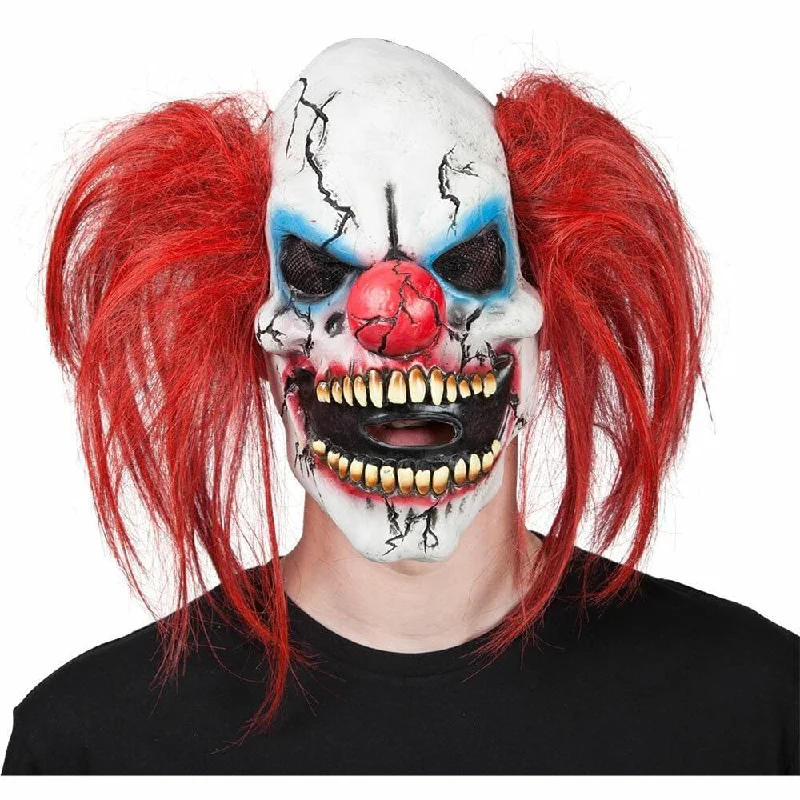 Freaky Clown Mask Adults Halloween Fancy Dress Circus Horror Tunics Corduroy durable