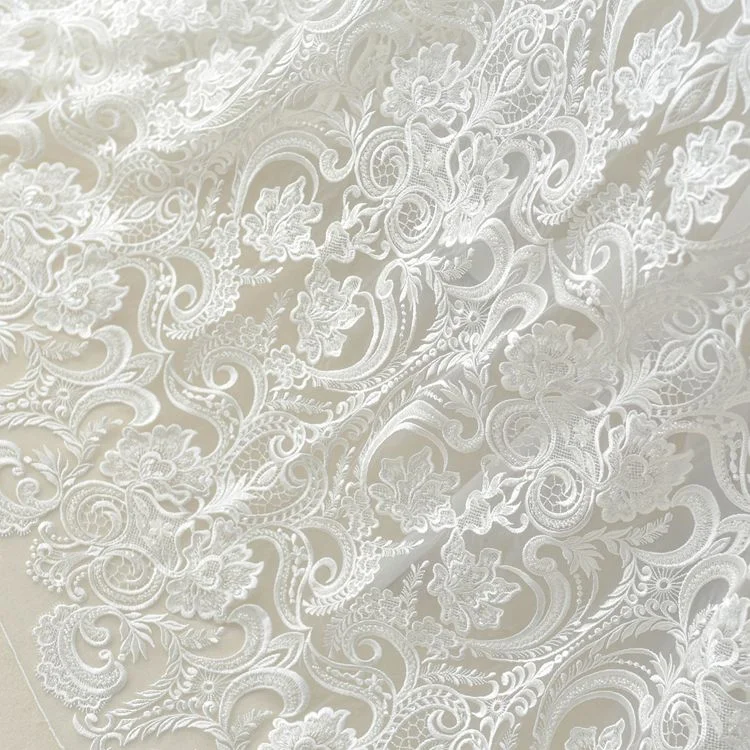 High-end Embroidery Lace Wedding Accessories Diy Clothing Dress Fabric Tunics Favorite customer