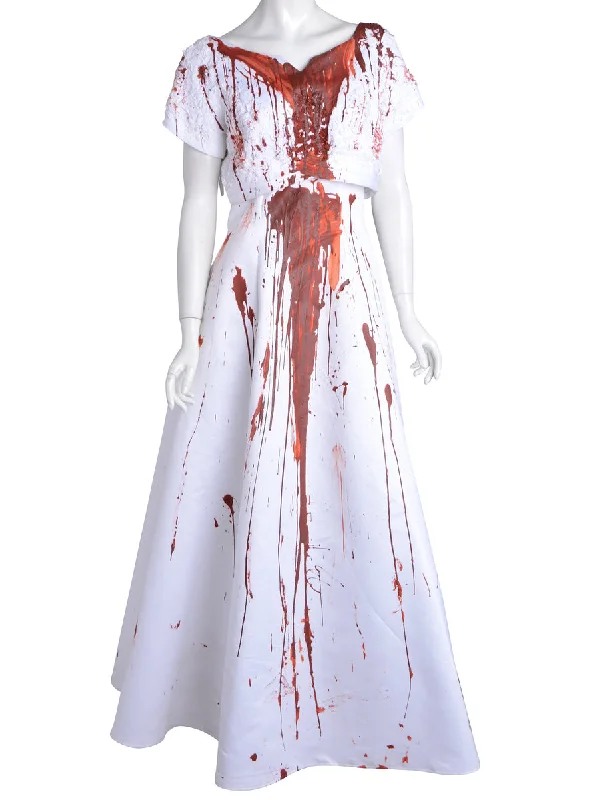 Label Blood Stunt Halloween Wedding Dresses Tunics Short Trendy