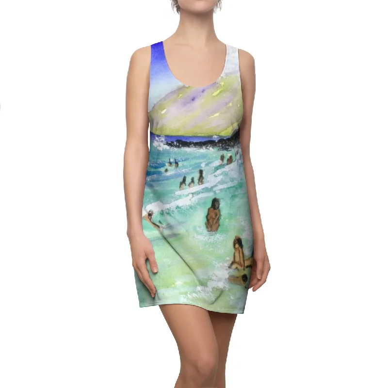 Sunday at Little Beach, Maui, HI - Women's Racerback Beach Dress Tunics Versatile all-occasion