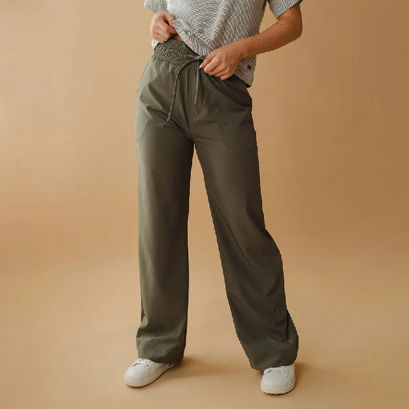 Audrey Trouser, Olive Trousers Favorite Customer