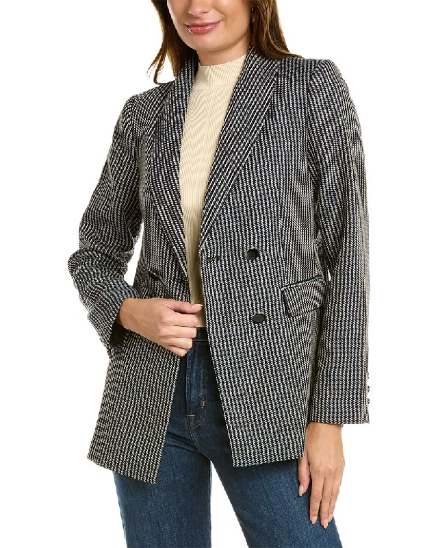 T Tahari Double-Breasted Blazer Women's Denim Suit