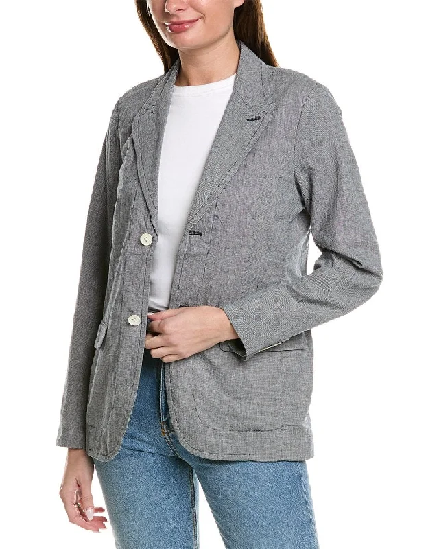 Alex Mill Boy Linen-Blend Blazer Women's Vintage Suit