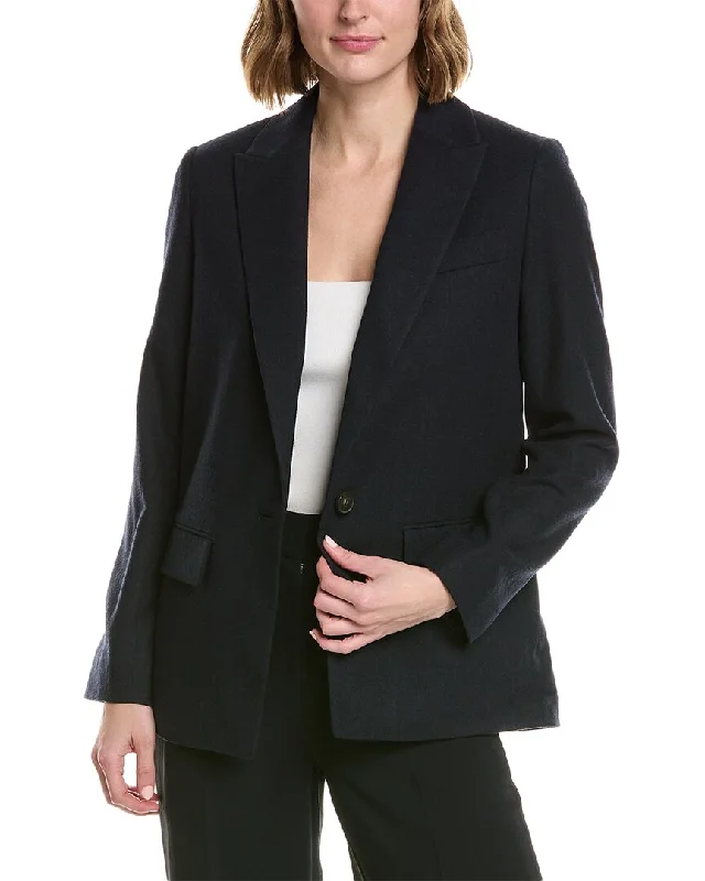 Vince Boyfriend Wool-Blend Blazer Women's Classic Blazer