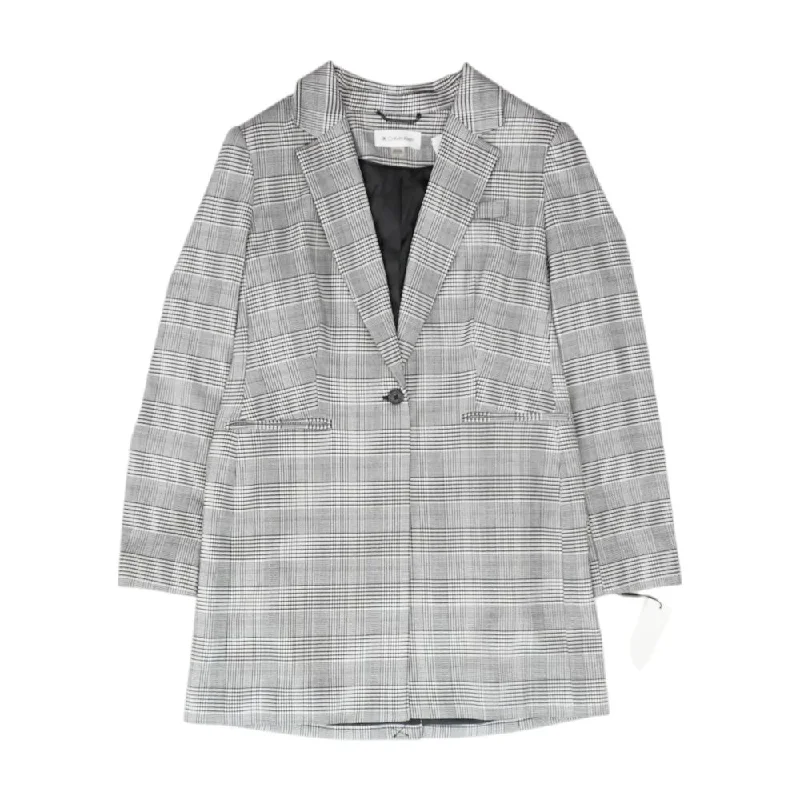 Black Plaid Blazer Women's Business Blazer