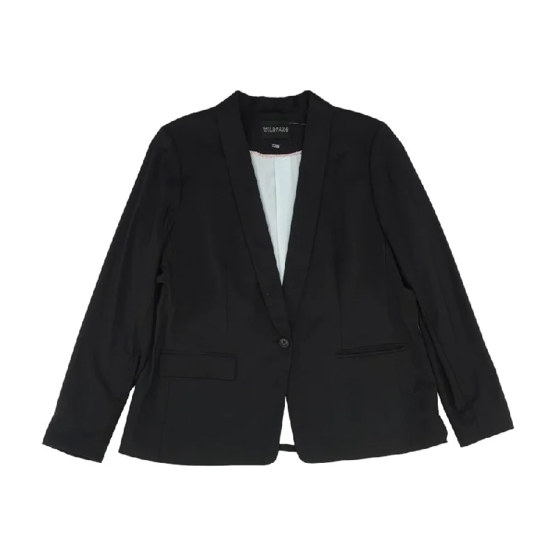 Black Solid Blazer Fashion Women's Blazer