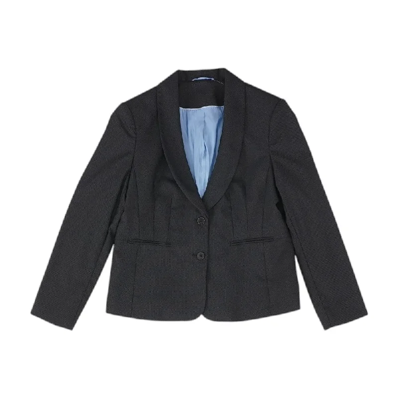 Black Solid Blazer Women's Elegant Blazer