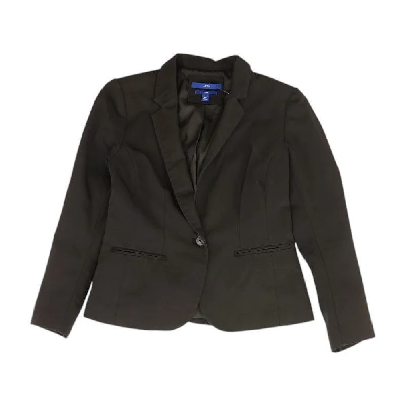 Black Solid Blazer Women's Custom Jacket