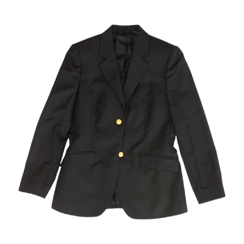 Black Solid Blazer Women's Unique Blazer