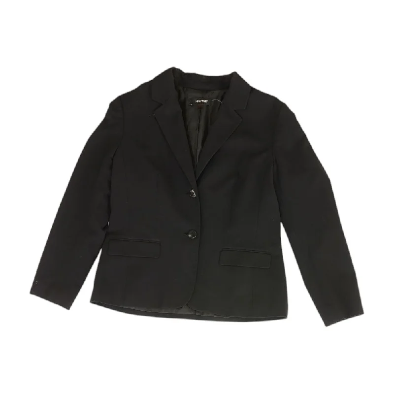 Black Solid Blazer Women's Elegant Jacket