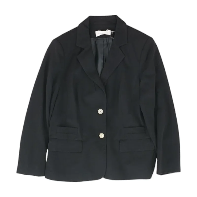 Black Solid Blazer Women's Brand Blazer