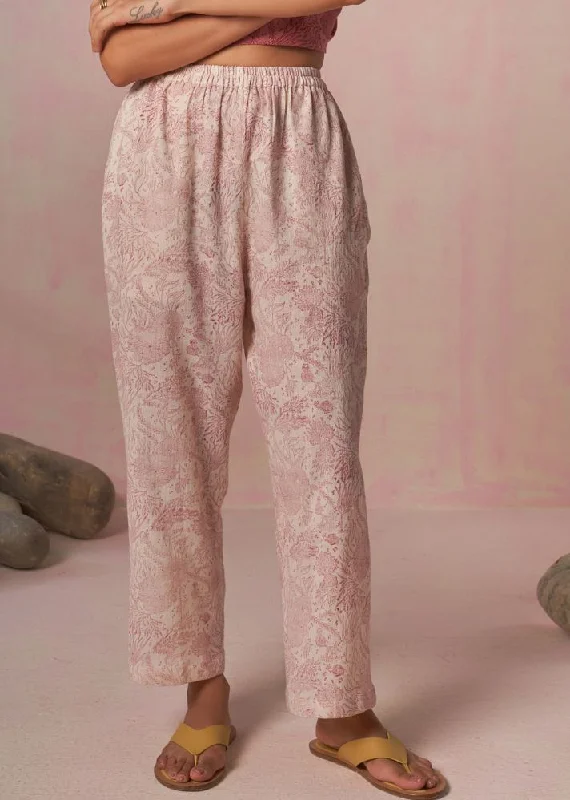 Coral Relaxed Trousers Trousers sophisticated sleek