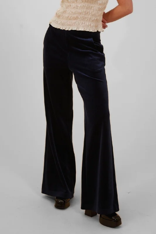 Corrie Bratter Clan Trousers in Black Trousers Palazzo Wide Leg