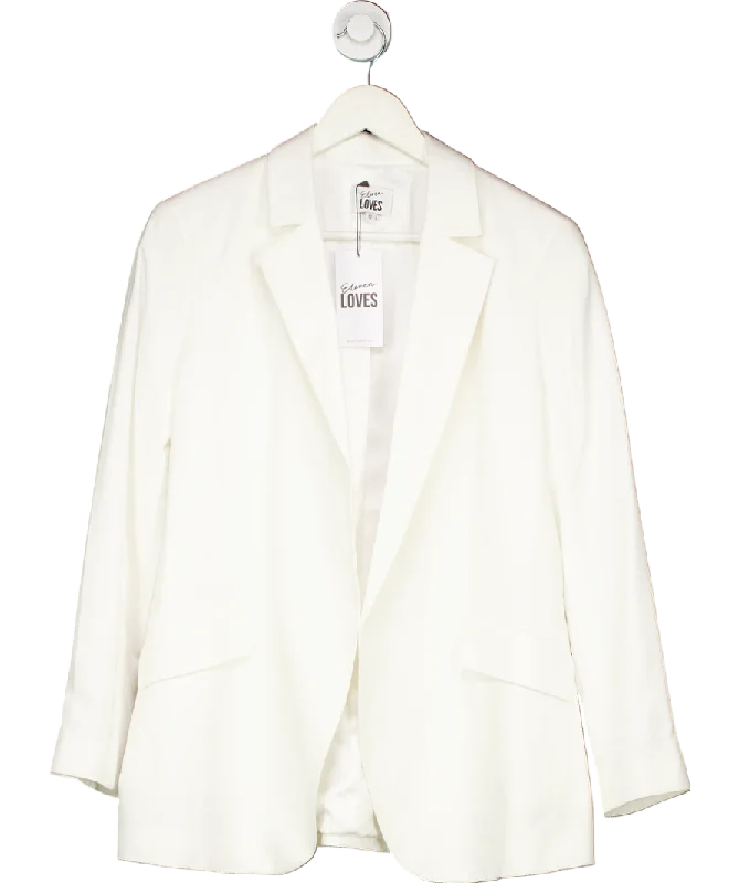 Eleven Loves White Betine Blazer UK 12 Women's Fashion Blazer