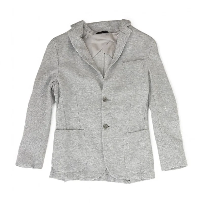 Gray Solid Blazer Women's High-End Blazer