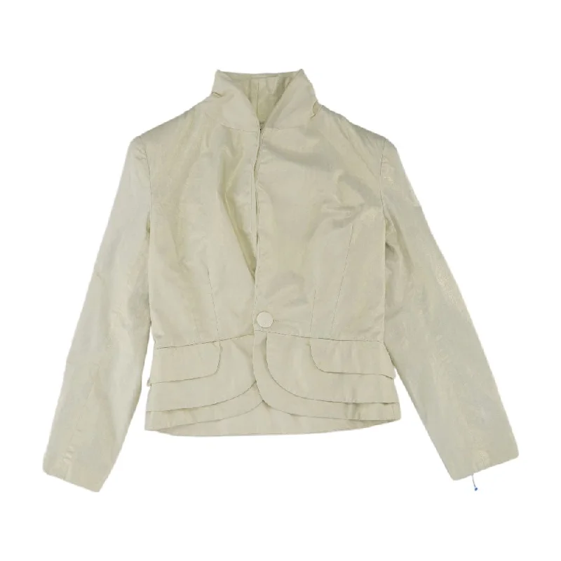 Ivory Solid Blazer Women's Fashion Blazer