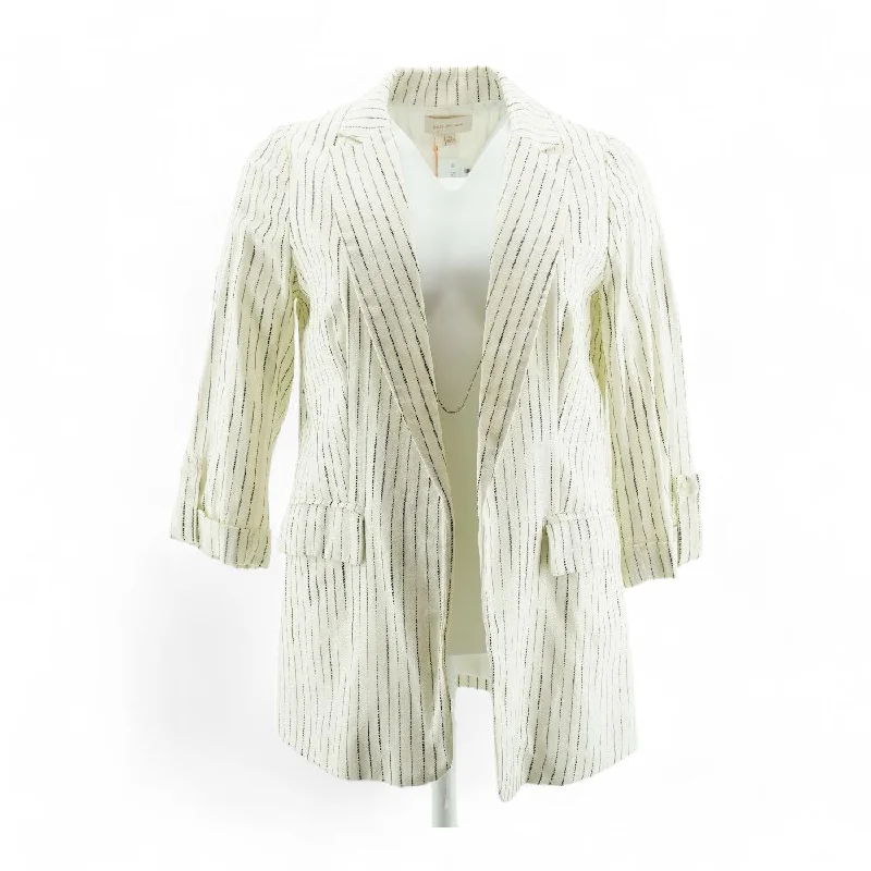 Ivory Striped Blazer Women's Fashion Blazer