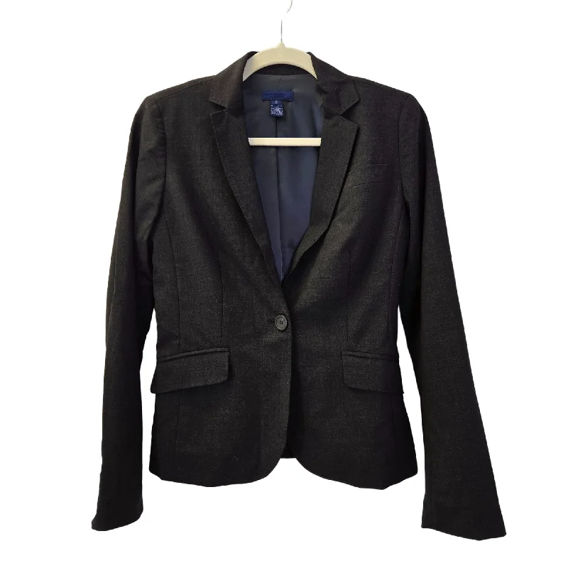 J. Crew Wool Blend One Button Blazer Jacket Size 0 Women's Trendy Blazer