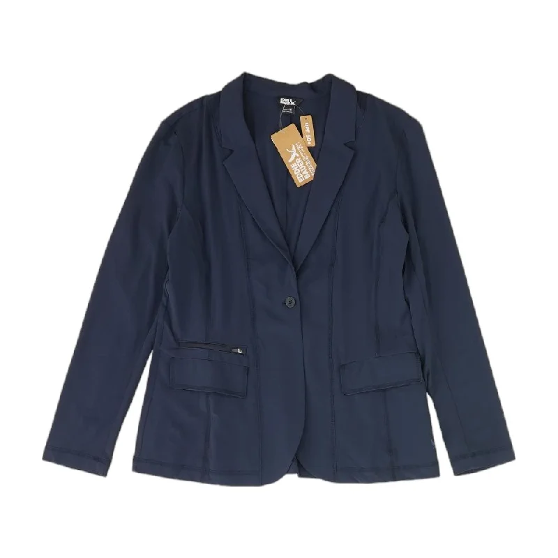 Navy Solid Blazer Women's Classic Blazer