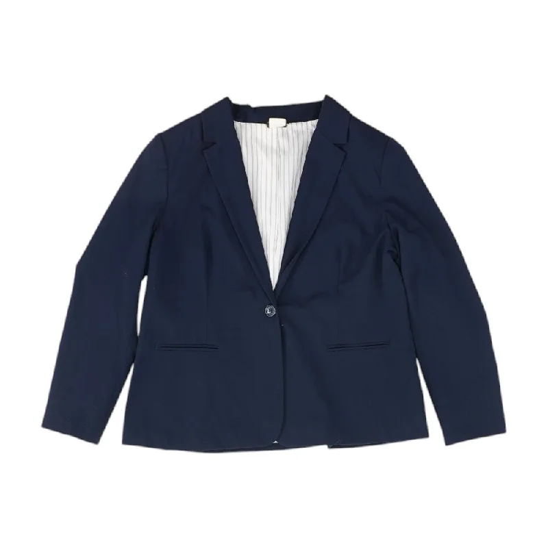 Navy Solid Blazer Women's Custom Suit