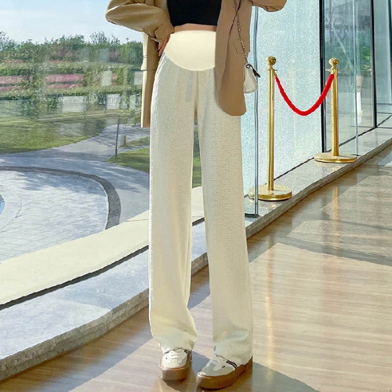 NiDELL: Pregnant Women’s Elegant Wide Leg Trousers For Autumn Trousers cozy soft