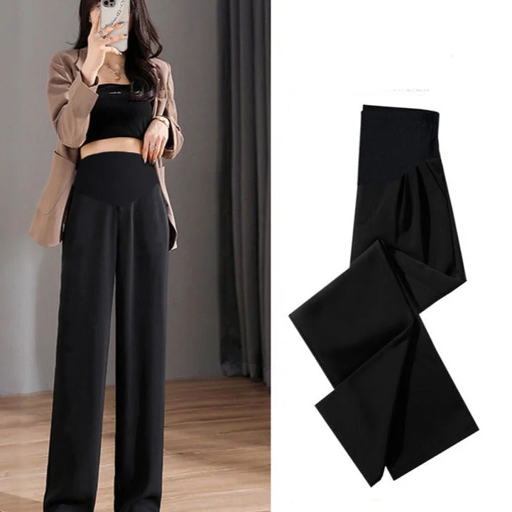 NiDELL: Pregnant Women’s Elegant Wide Leg Trousers For Autumn Trousers fashionable chic