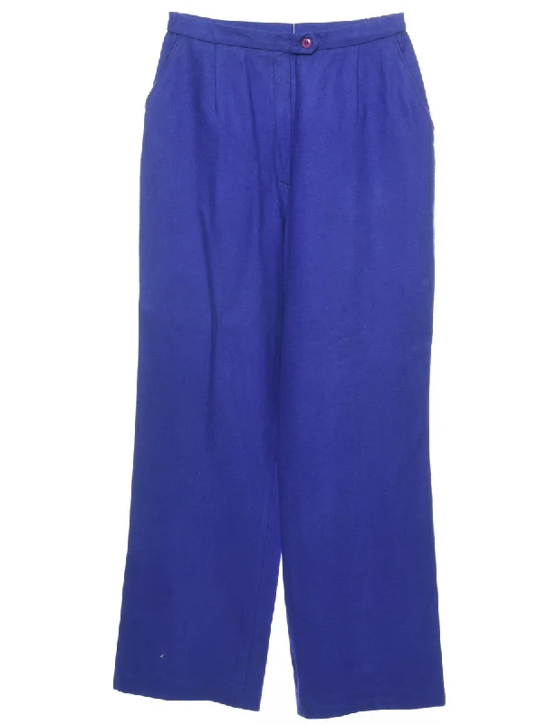 Purple Casual Trousers - W28 L30 Trousers sophisticated sleek