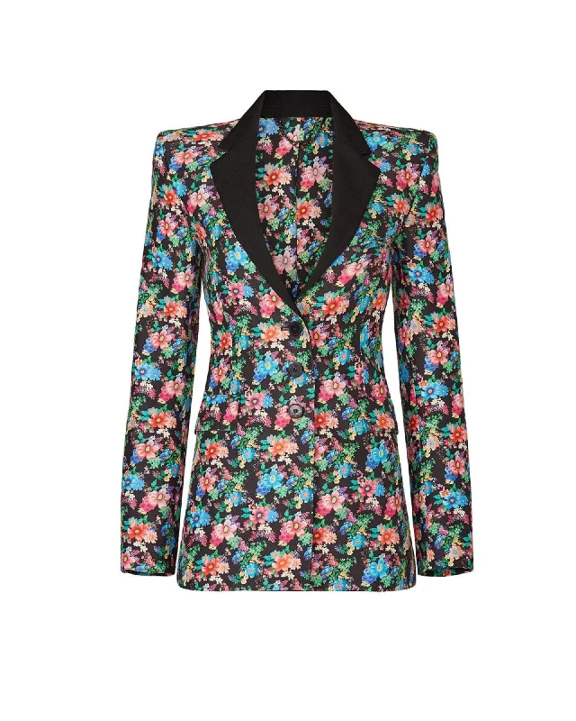 Rabanne Floral Print Blazer Women's Wedding Blazer