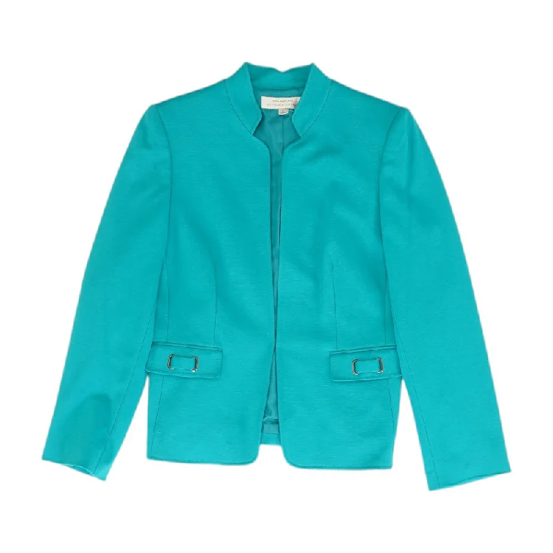 Teal Solid Blazer Women's Luxurious Suit