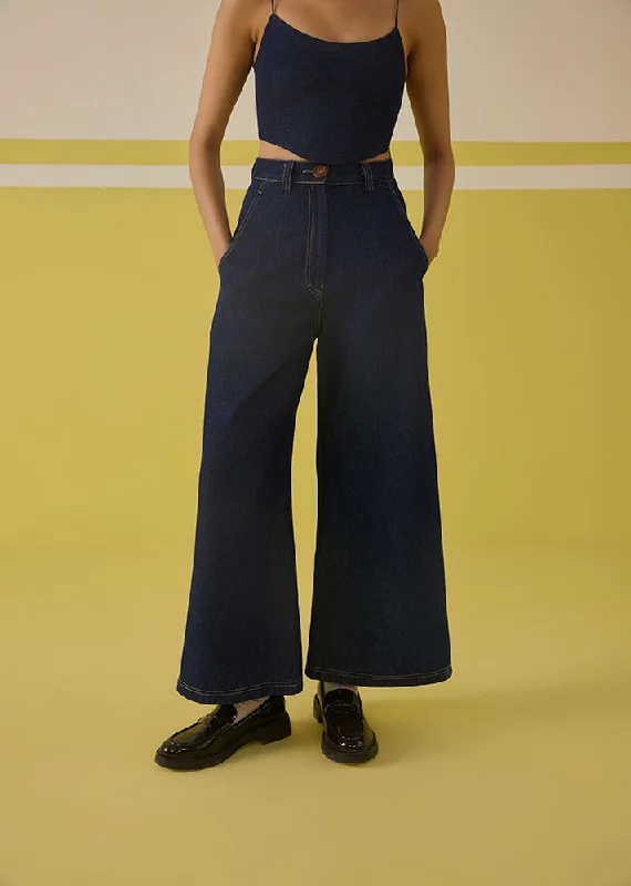 The Daisy Denim Trousers Trousers Palazzo Wide Leg