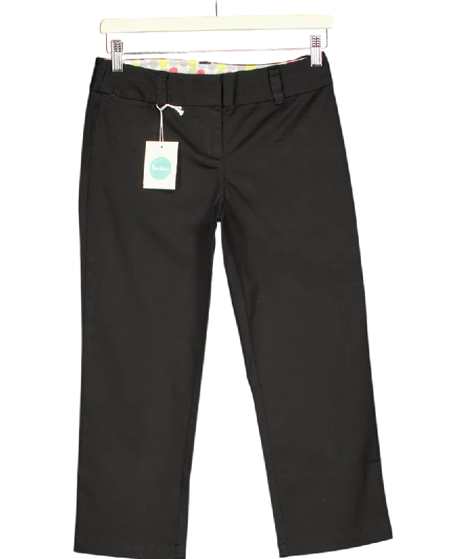 Boden Black Petite Slim Leg cigarette Trouser UK 6 Trousers stylish elegant