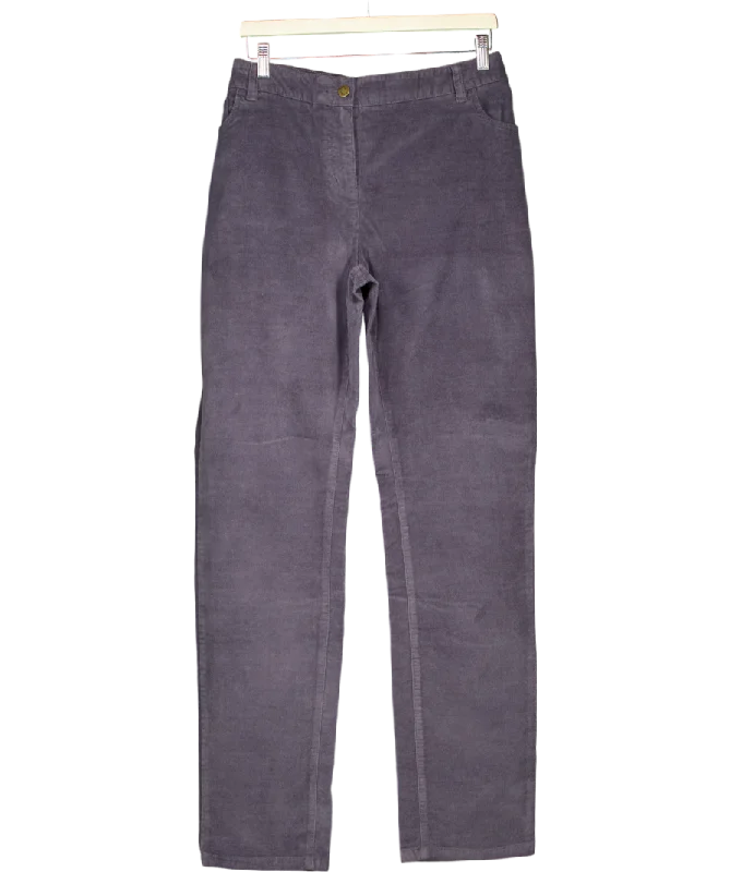 Boden Grey Corduroy Slim Trouser Long UK 22 Trousers chic fashionable