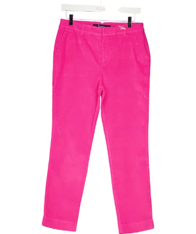 Boden Pink Wellington Corduroy Trousers UK 10 Trousers chic elegant