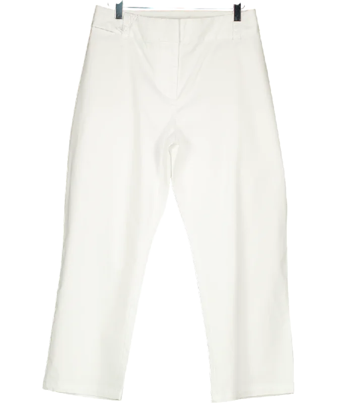 Boden White Cotton Capri Trouser UK 20 Trousers Bestseller Popular