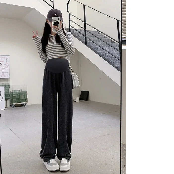 NiDELL: Women’s Vintage Loose Trousers Belly Support For Spring Trousers Custom Made