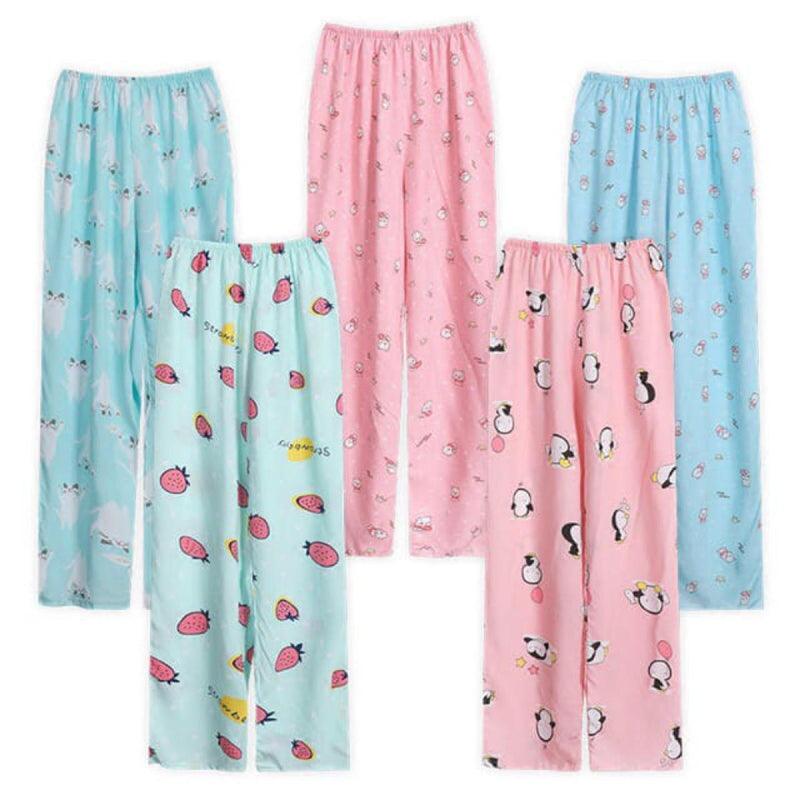 Pack of 3 Printed Random Color trouser For women Trousers Bridal Satin