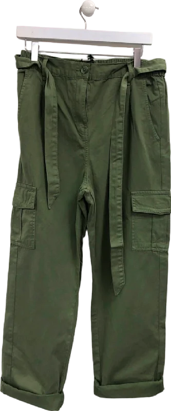 Threadbare Green Cargo Trousers UK 12 Trousers luxurious premium